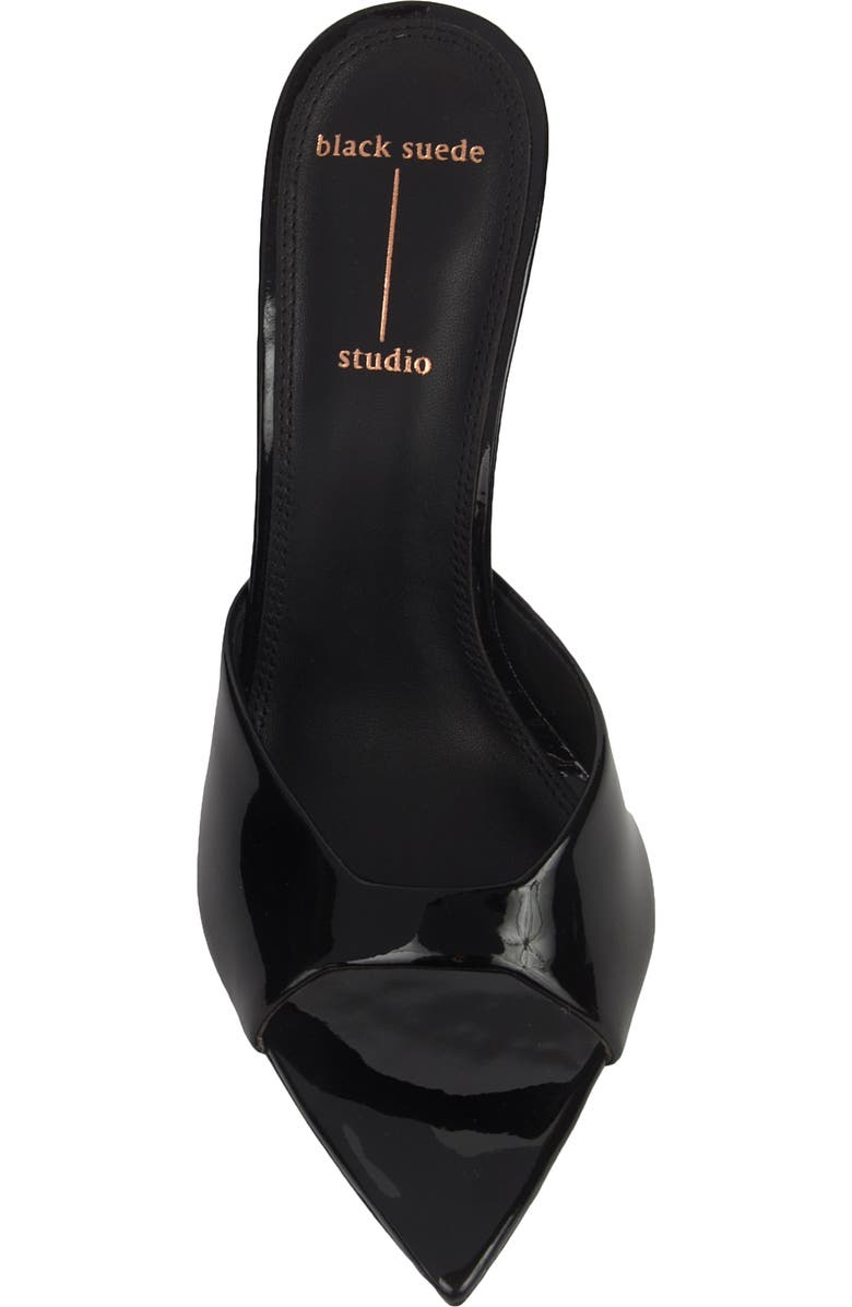 BLACK SUEDE STUDIO Brea Pointed Toe Sandal, Alternate, color, Black Patent