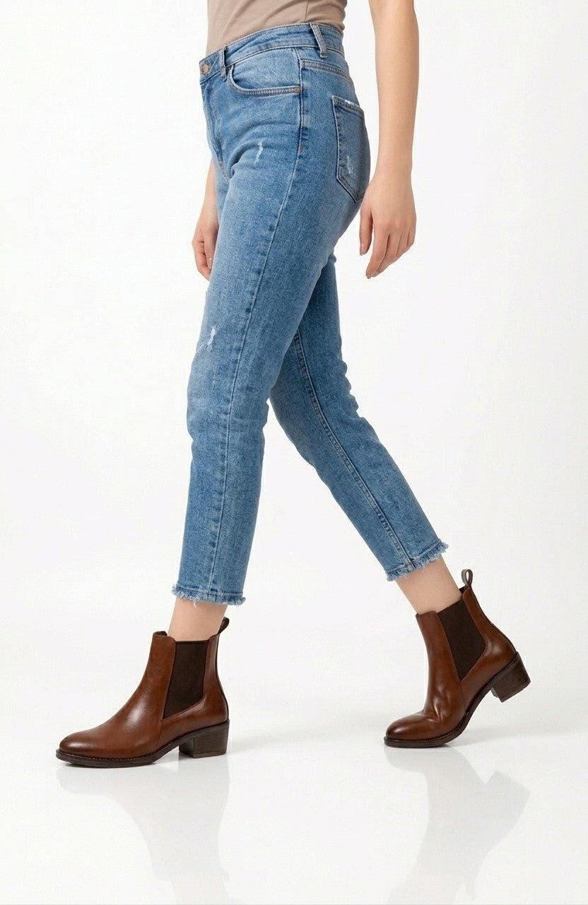 Haidi Western Chelsea Bootie, Alternate, color, Brown