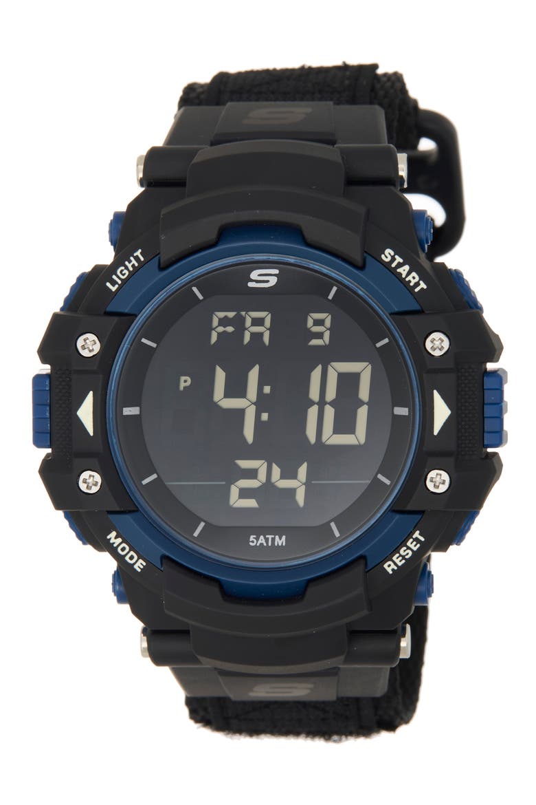 Keats Digital Sport Watch, 55mm, Main, color, BLACK