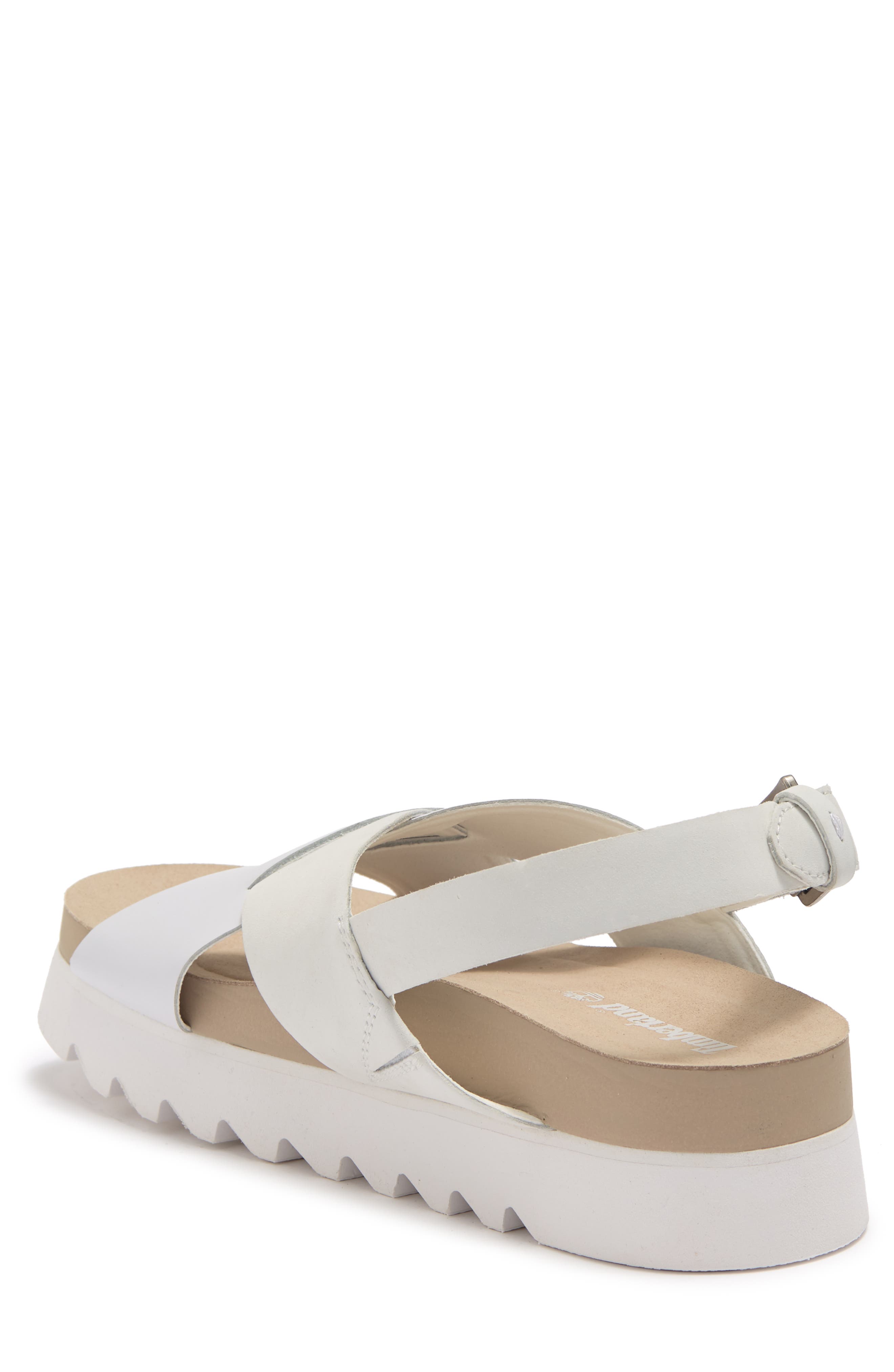 Timberland Santa Monica Sunrise X-Band Leather Platform Sandal, Alternate, color, 