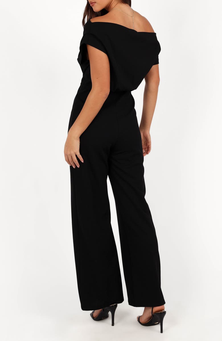 Petal & Pup Erina Off the Shoulder Jumpsuit, Alternate, color, Black