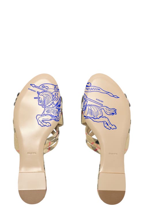 Shop Burberry Cabana Woven Slide Sandal