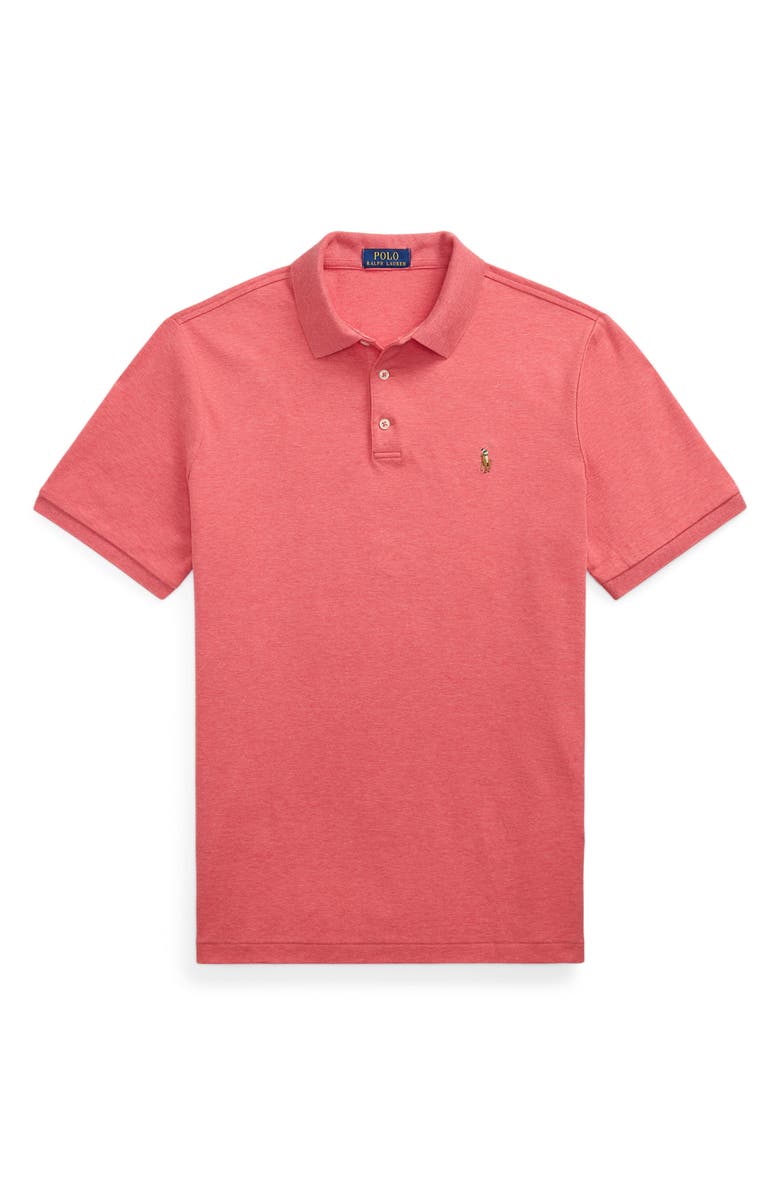 Polo Ralph Lauren Classic Fit Solid Red Cotton Jersey Polo, Alternate, color,