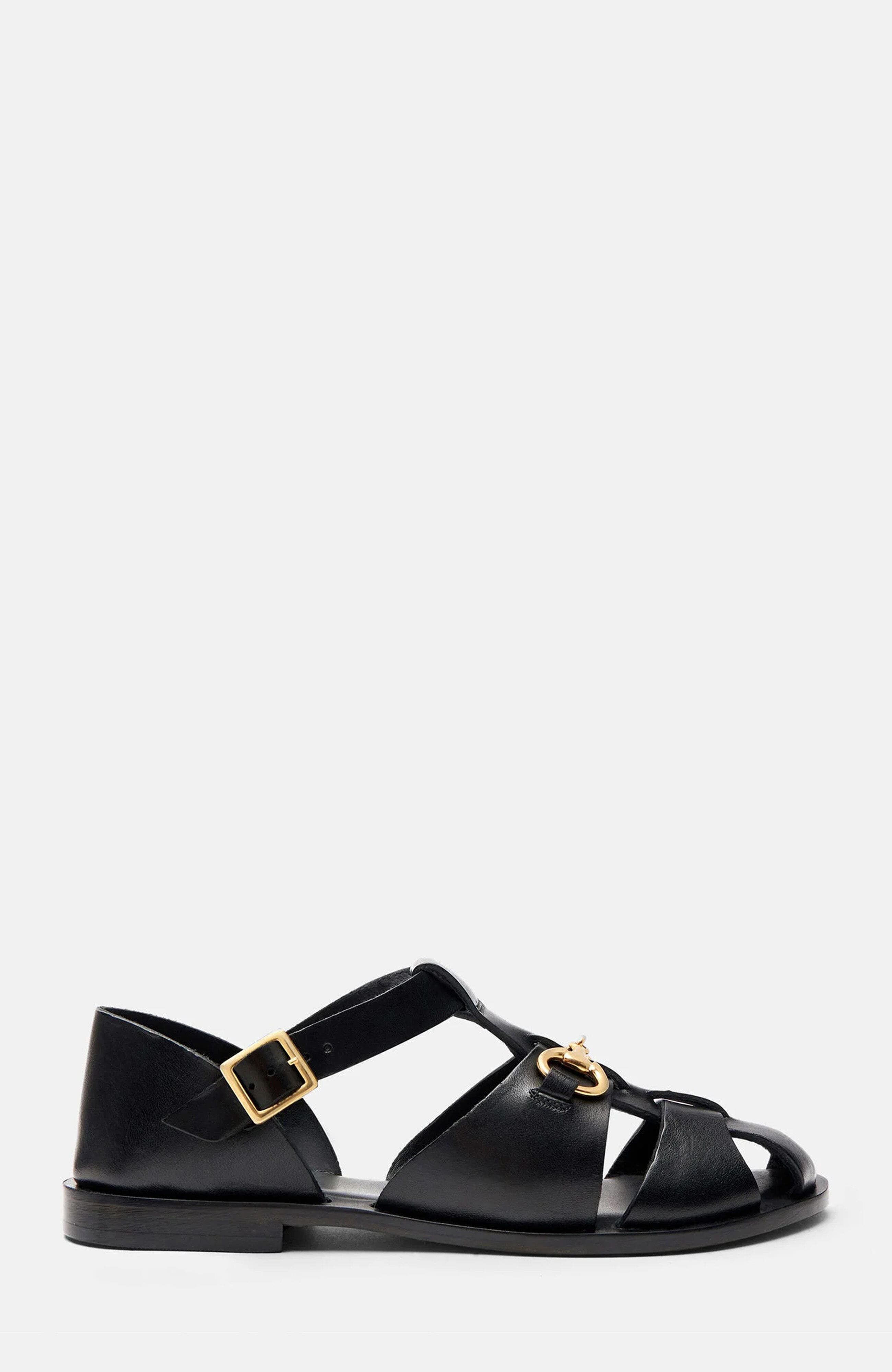 SCAROSSO Helene Sandals, Alternate, color, Black - Calf