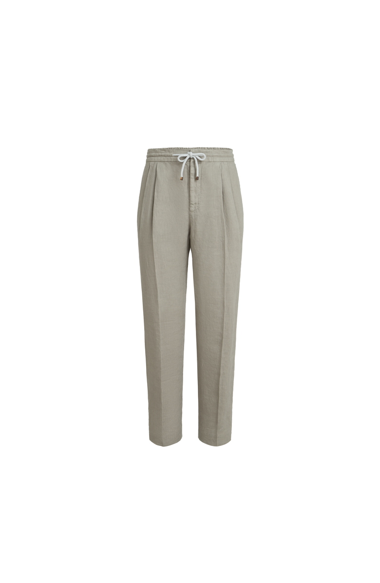 Brunello Cucinelli Trousers with drawstring, Main, color, Khaki