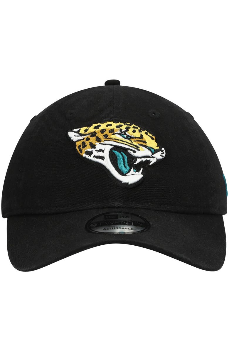 New Era Men's New Era Black Jacksonville Jaguars Logo Core Classic 2.0 9TWENTY Adjustable Hat, Alternate, color, 