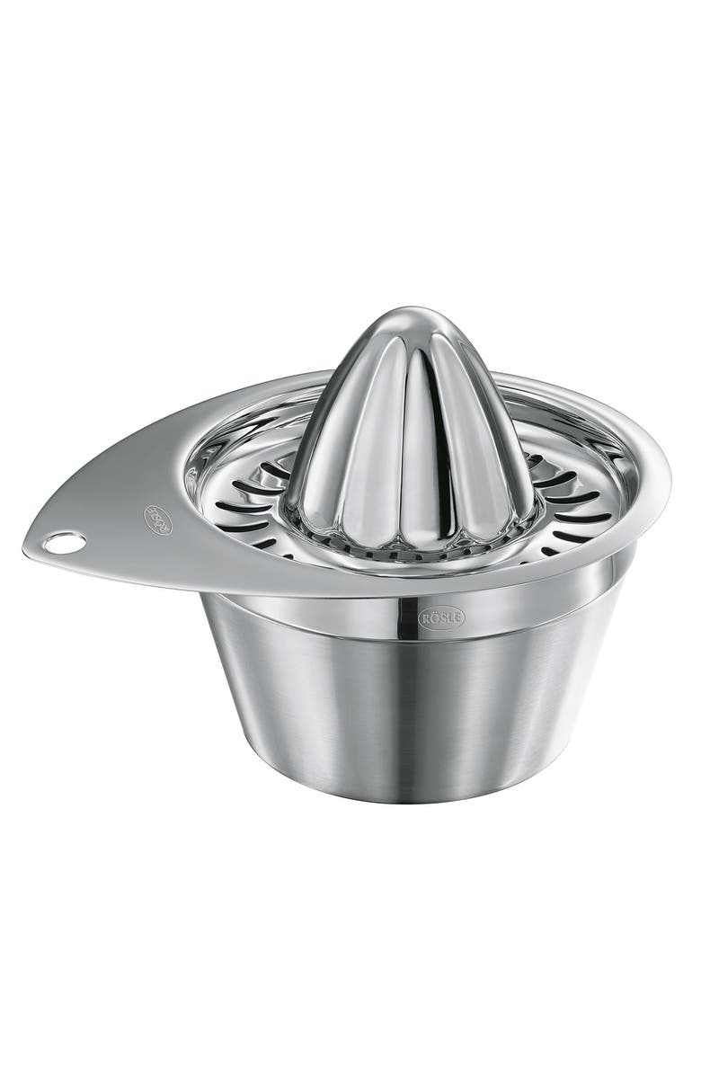 Rosle Stainless Steel Manual Citrus Reamer and Hand Juicer, Main, color, 