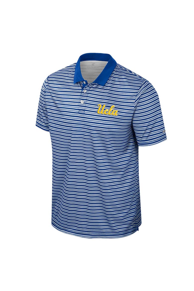 Men's Colosseum Blue UCLA Bruins Striped Polo, Alternate, color, Blue