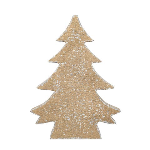 Wood Christmas Tree, Gold