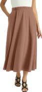 Jessica London Soft Ease Midi Skirt