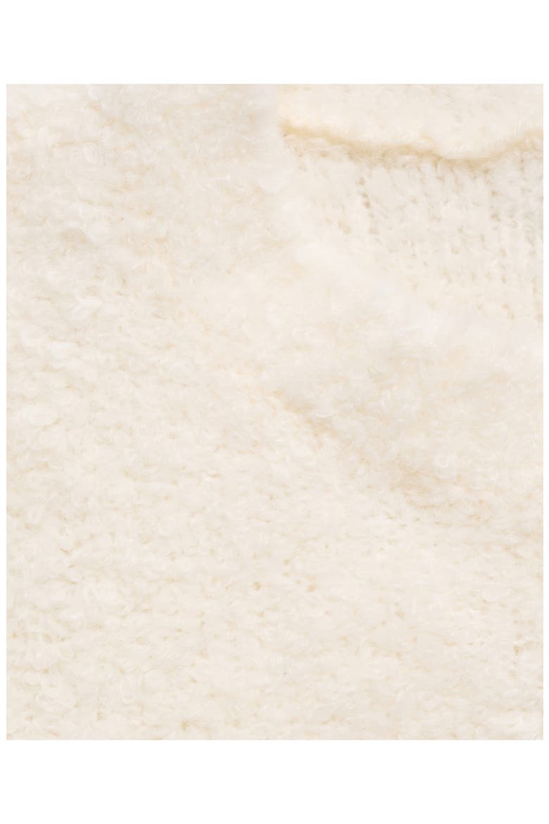 Bouclé Effect Pajama Sweater, Alternate, color, IVORY WHITE