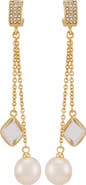Vince Camuto Dangle Earrings with Freshwater Pearl Crystal Drop
