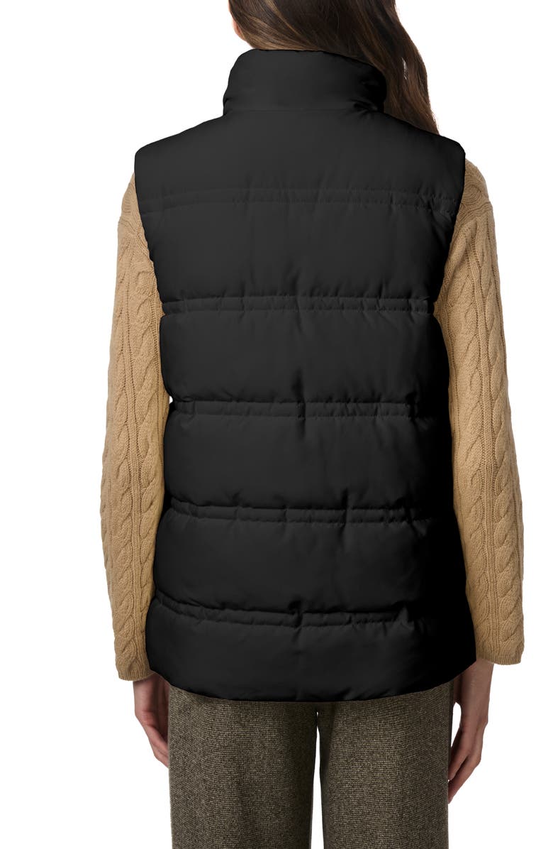 Bernardo Minimalist Double Needle Stitch Recycled Polyester Puffer Vest, Alternate, color, 