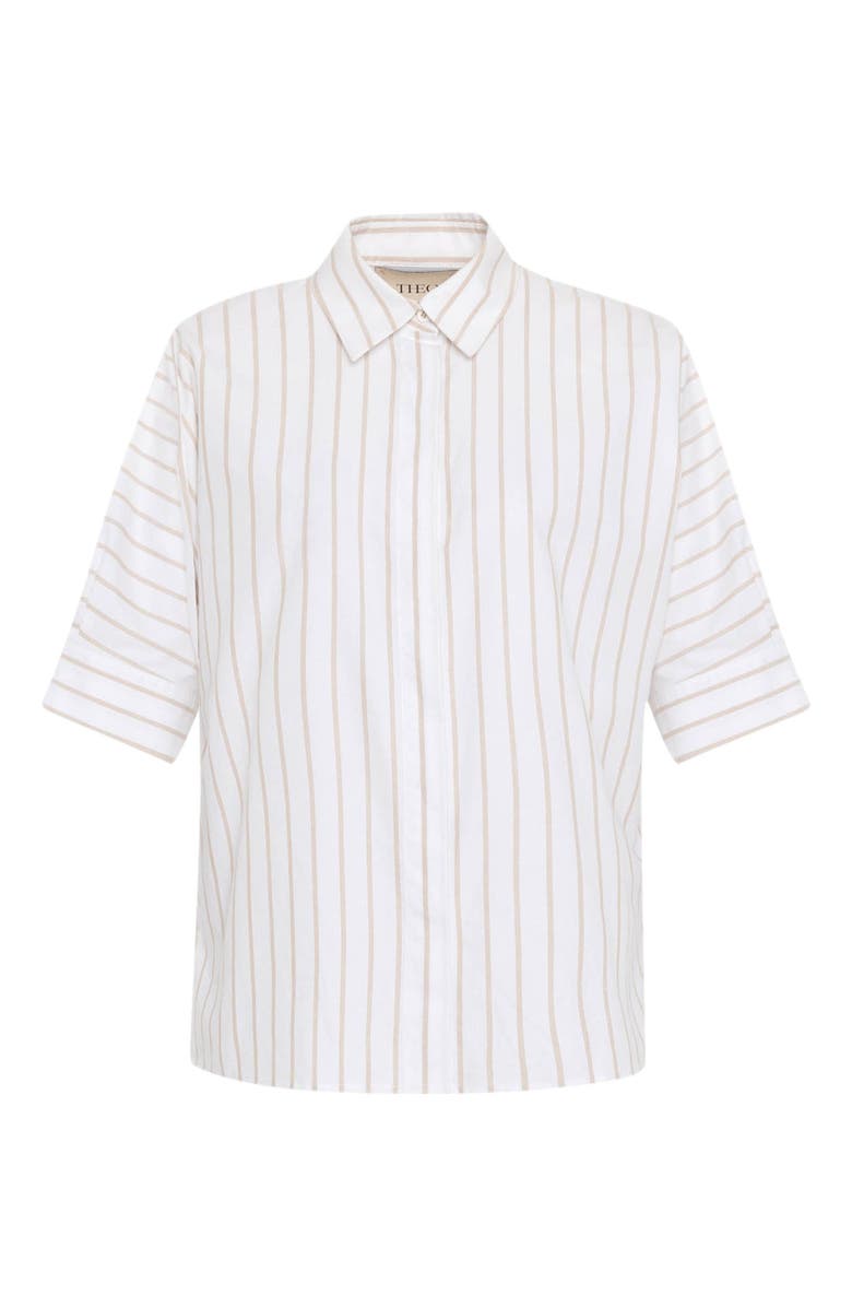 THEO The Label Echo Back Button Dolman Shirt, Alternate, color, 