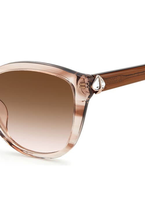Kate Spade New York Hensley 55mm Cat Eye Sunglasses In Brown