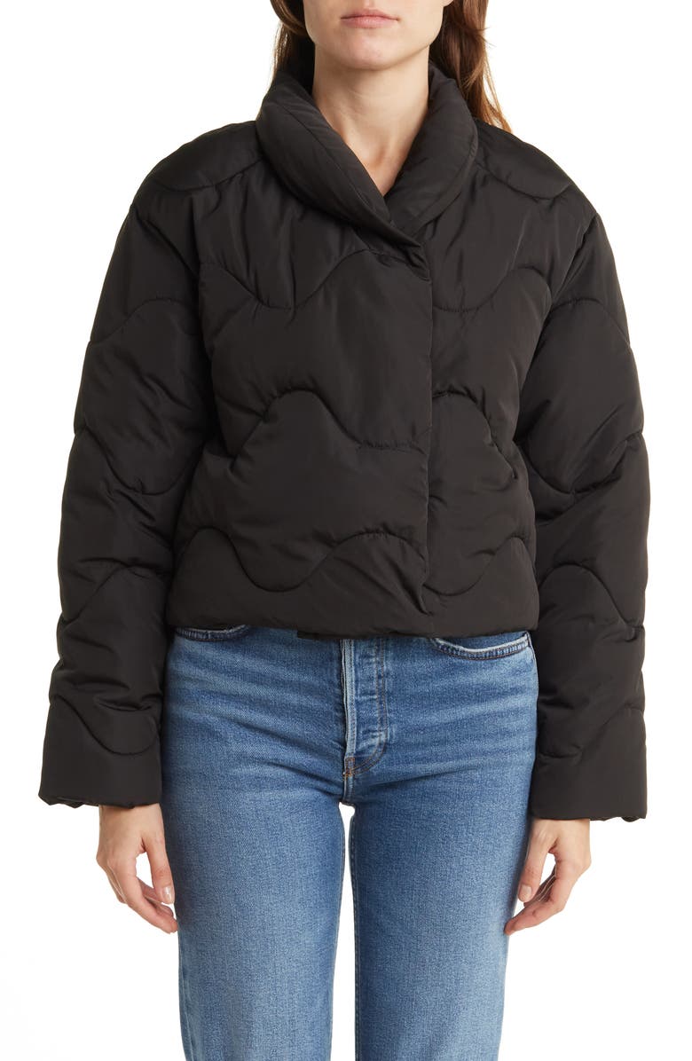 Elodie Quilted Crop Puffer Jacket, Alternate, color, 