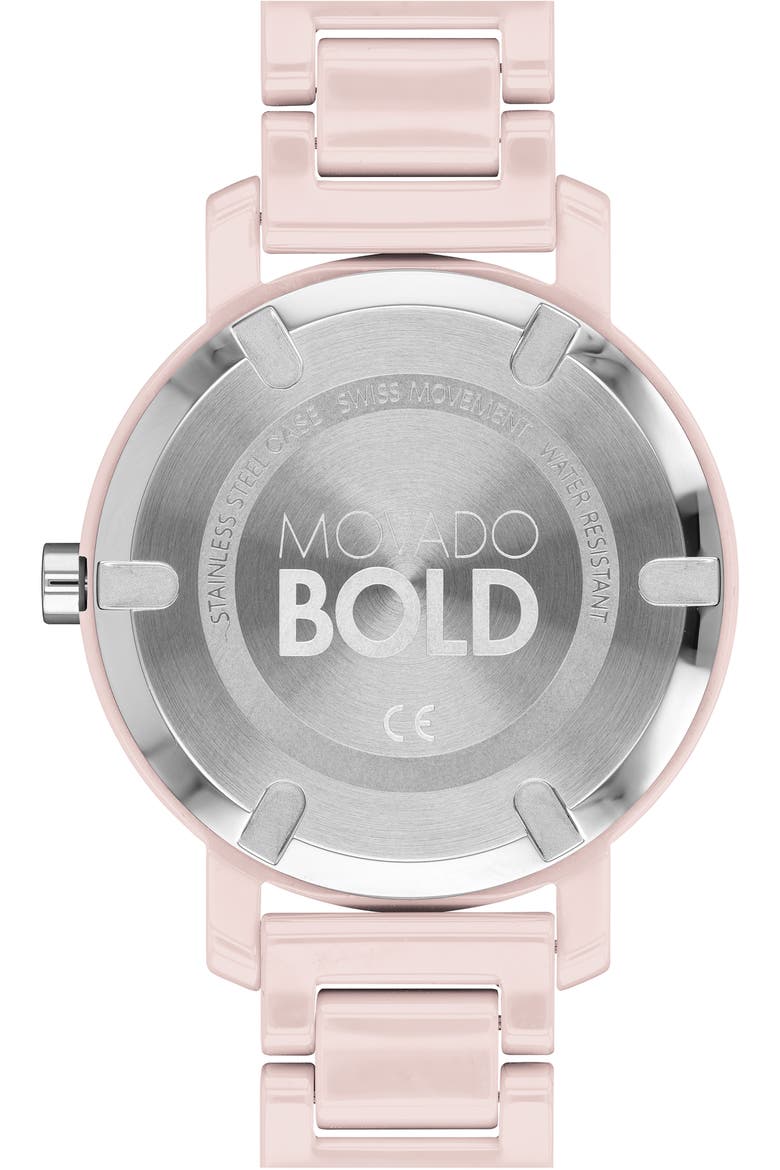 Bold Evolution Bracelet Watch, 36mm, Alternate, color, BLUSH/ SILVER