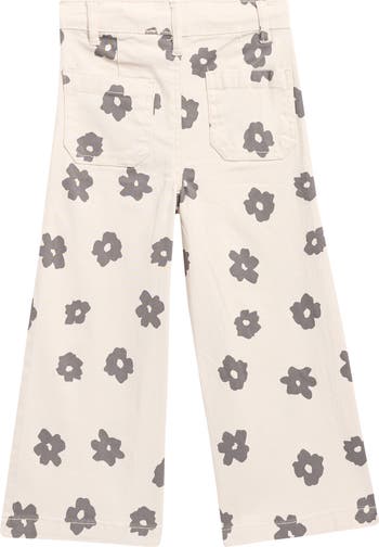 Kids' Ribbed T-Shirt & Wide Leg Pants Set