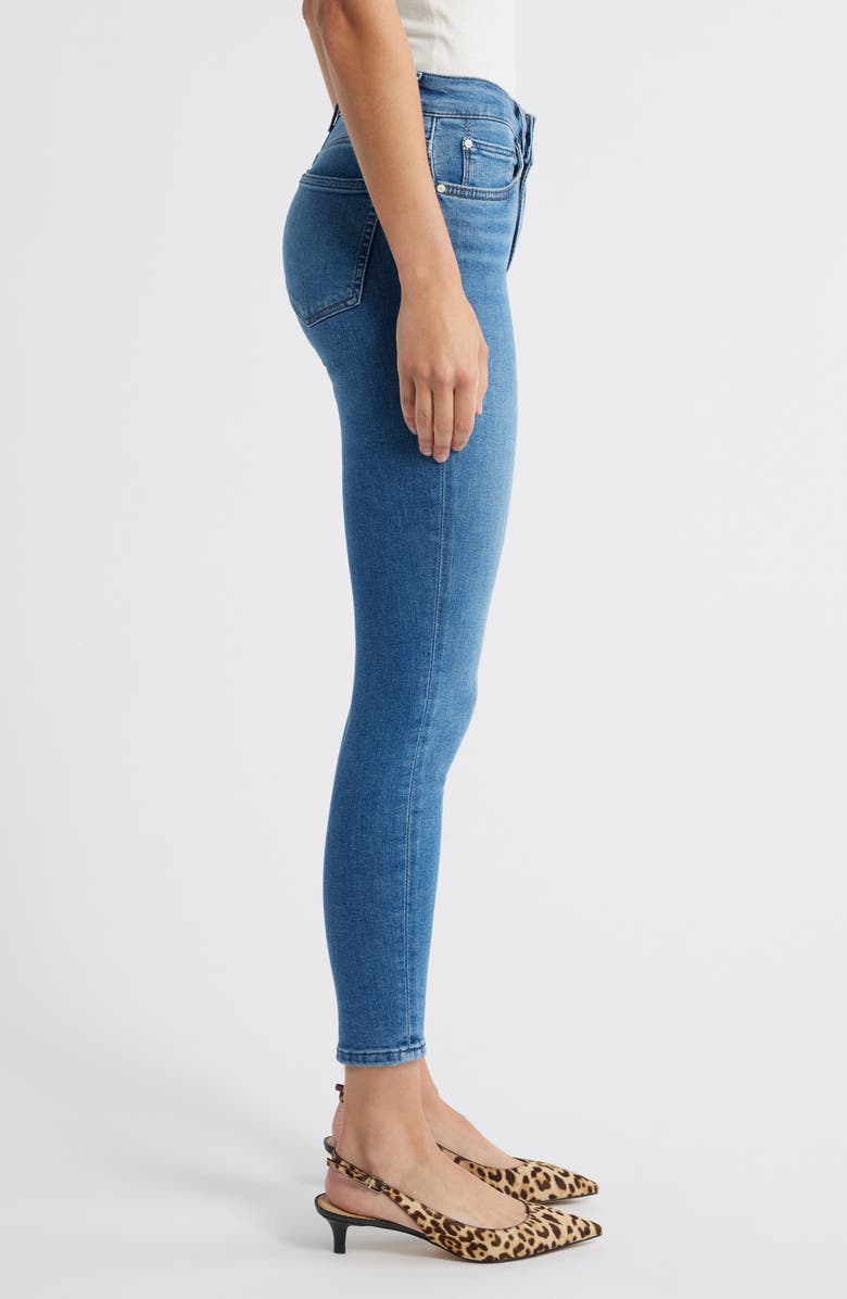 Mavi Jeans Tess High Waist Ankle Skinny Jeans (Mid Brushed Flex Blue)Tess High Waist Ankle Skinny Jeans, Alternate, color, Mid Brushed Flex Blue