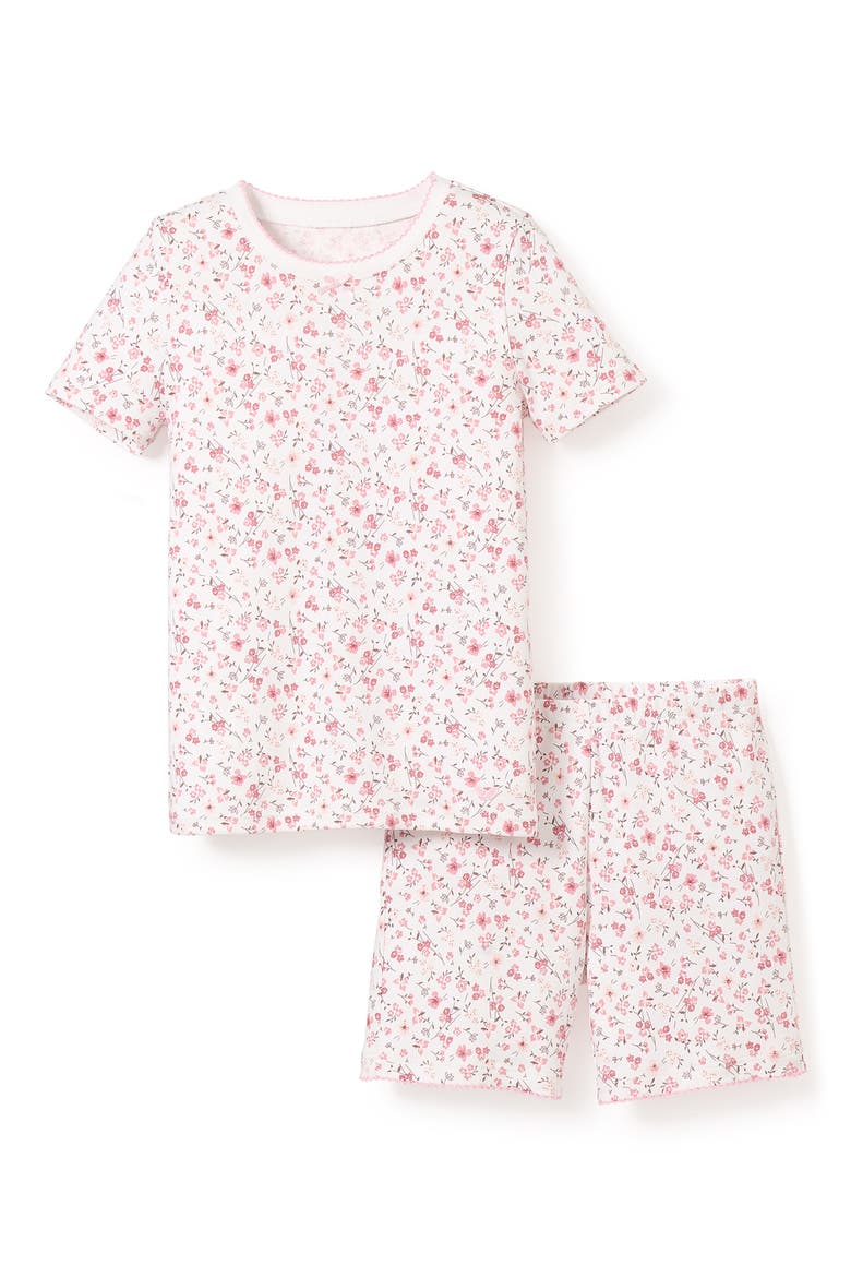 Dorset Floral Fitted Short Set, Main, color, PINK
