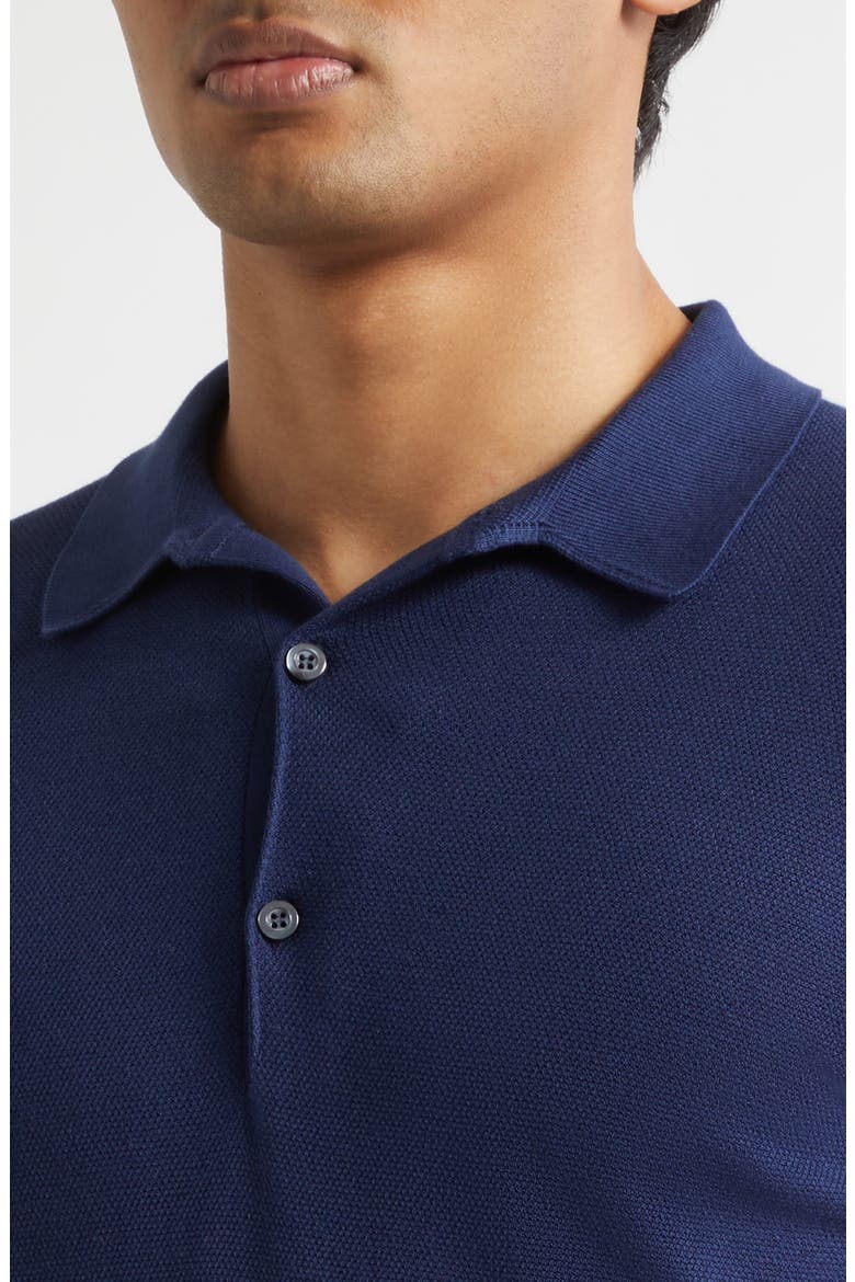 Roth Solid Sweater Polo, Alternate, color, FRENCH NAVY