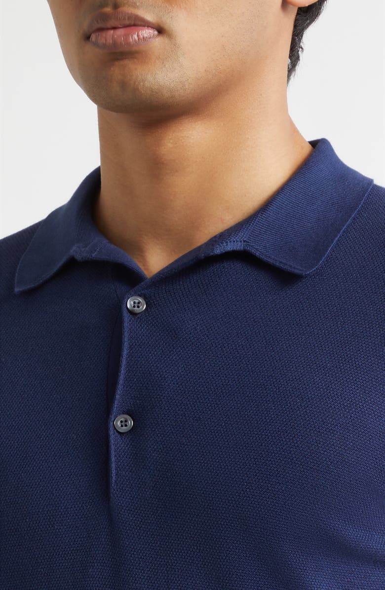 John Smedley Roth Solid Sweater Polo, Alternate, color, French Navy