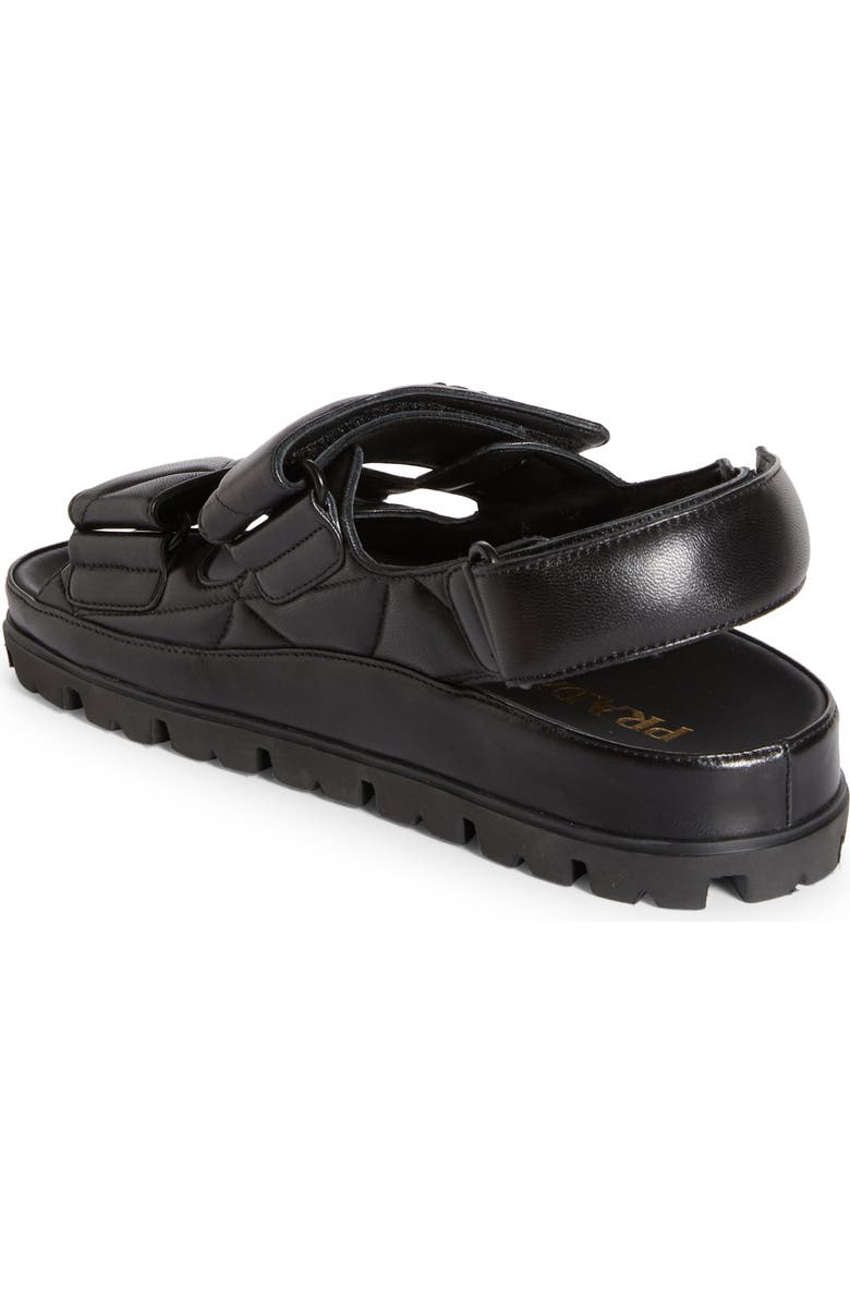 Prada Diagram Double Strap Slide Sandal, Alternate, color,