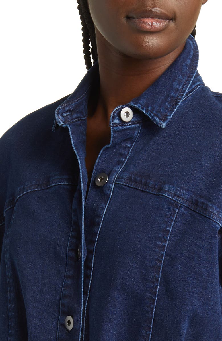 Free People Amber Long Sleeve Denim Shirtdress, Alternate, color, 