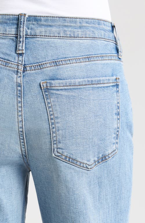 Kut From The Kloth Meg Fab Ab High Waist Cuffed Hem Wide Leg Jeans In Charming Blue