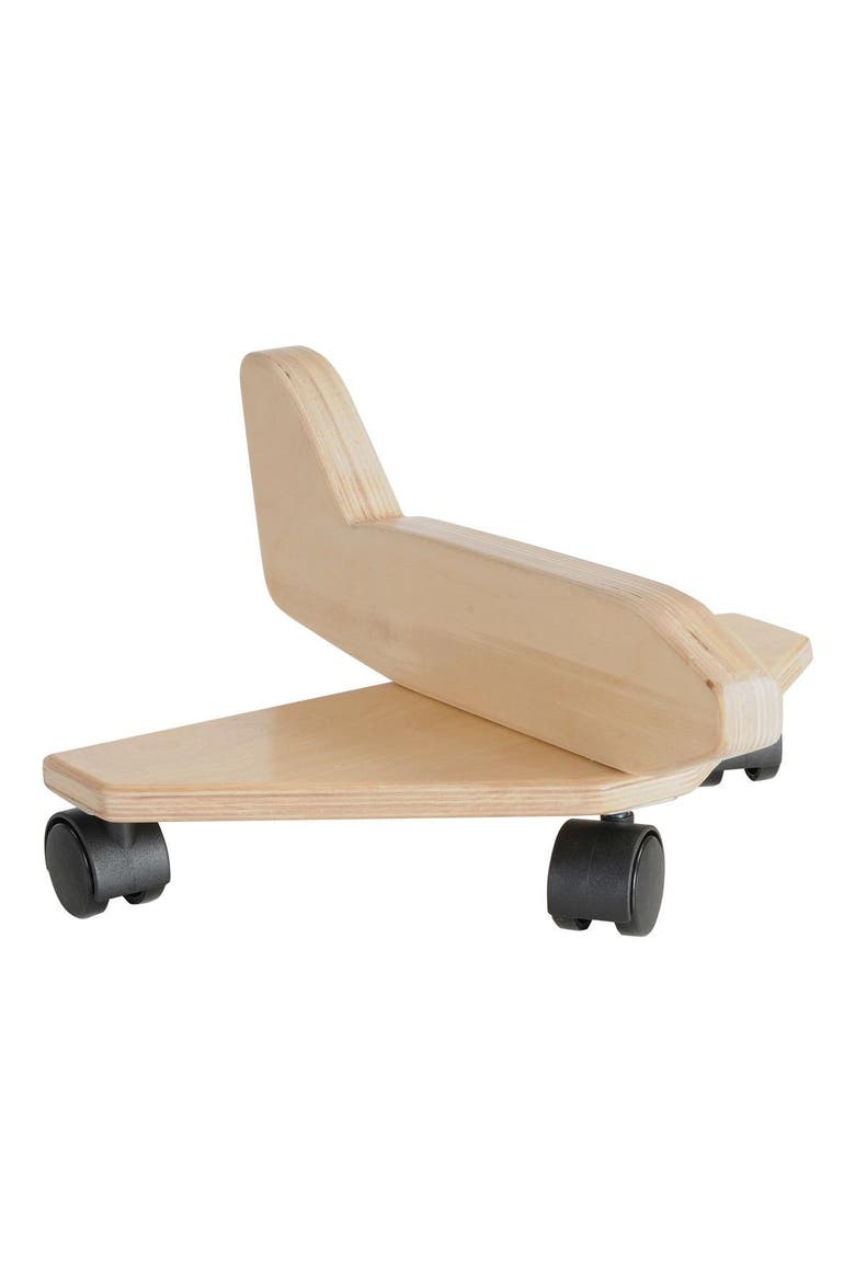 Birch and Maple Wooden Jet Plane, Main, color, Beige