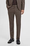 MANGO Slim Fit Flat Front Pants
