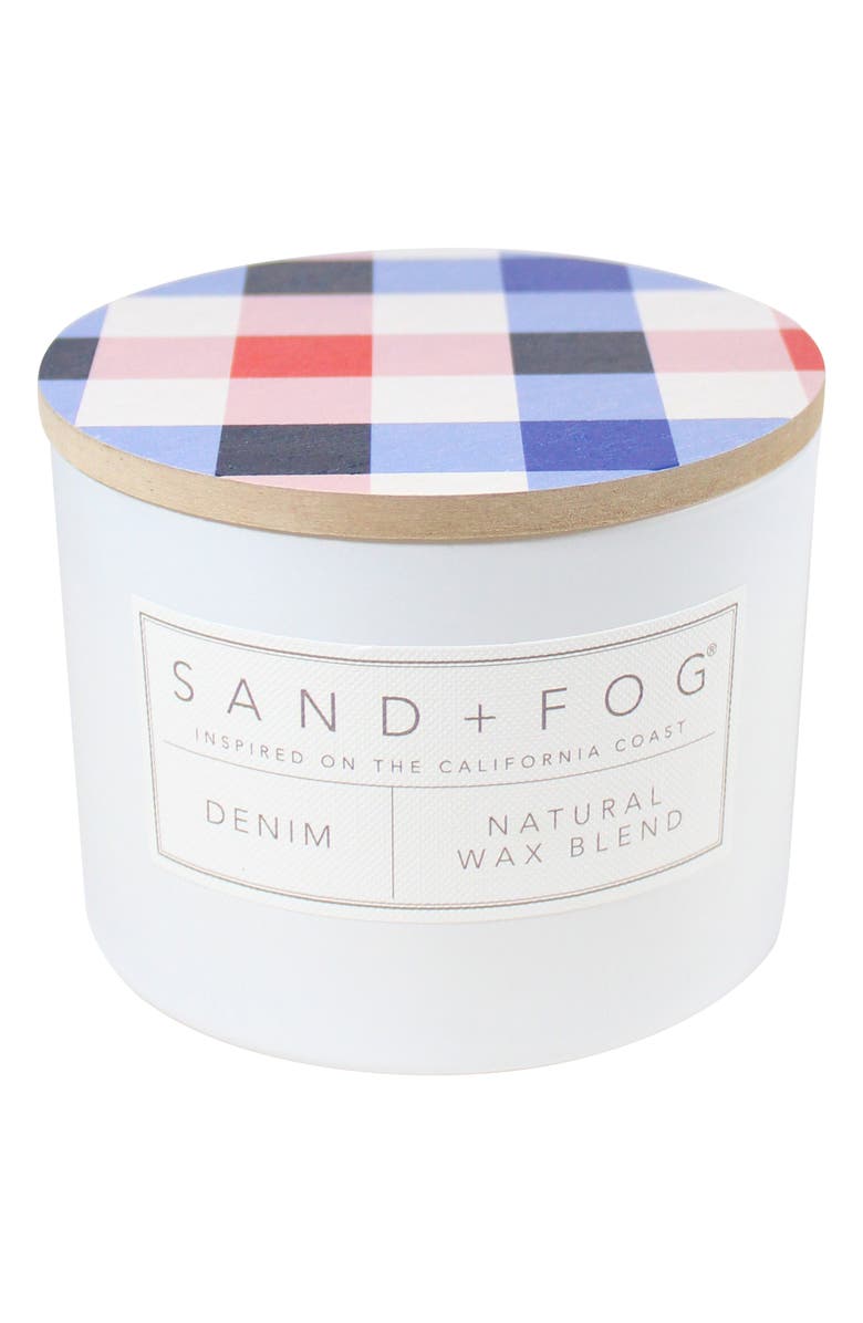 SAND AND FOG Denim Candle, Main, color, Denim