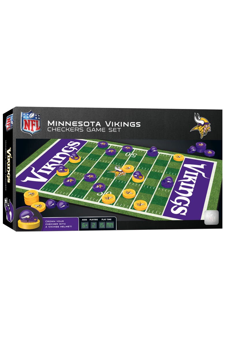 Minnesota Vikings Checkers Board Game, Main, color, Multicolor