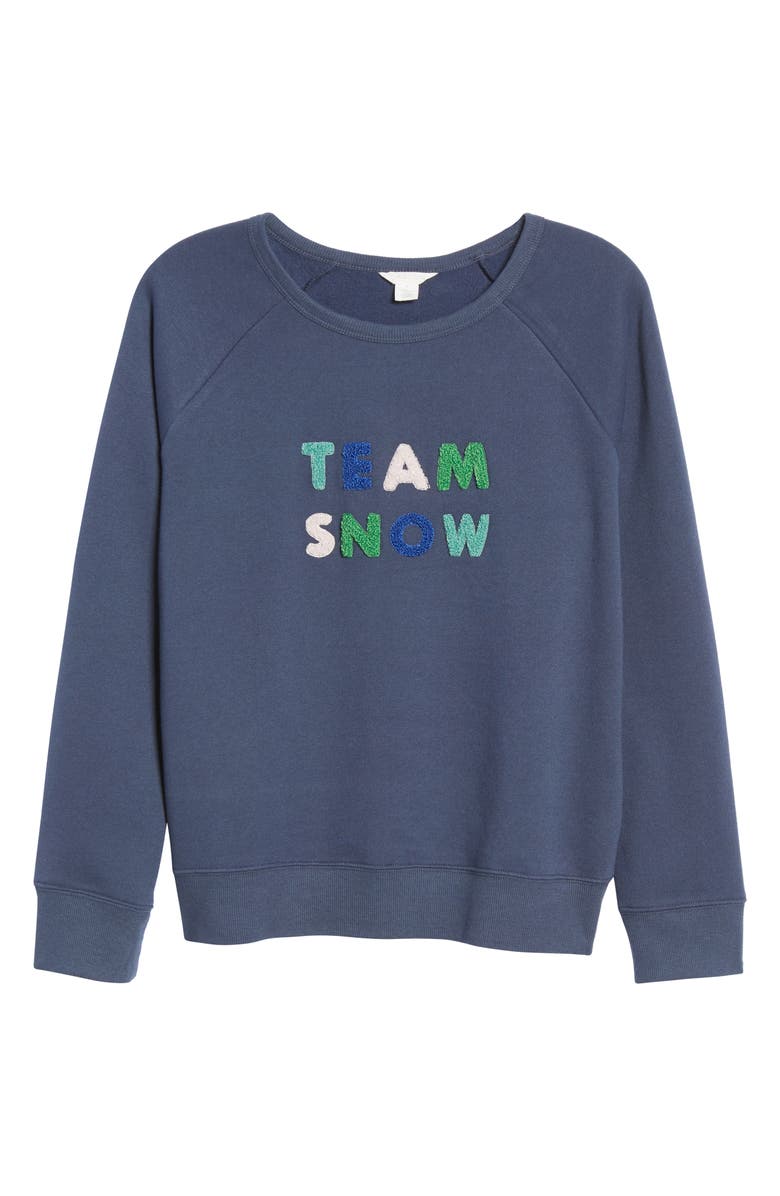 Caslon<sup>®</sup> Team Snow Sweatshirt, Alternate, color, 