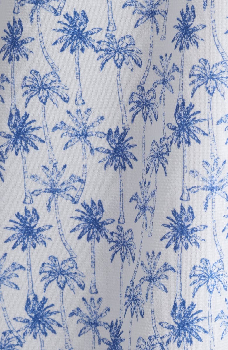 johnnie-O Mendocino Hangin' Out Palm Tree Print Short Sleeve Knit Button-Up Shirt, Alternate, color, 