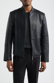 HUGO Lokis Leather Jacket