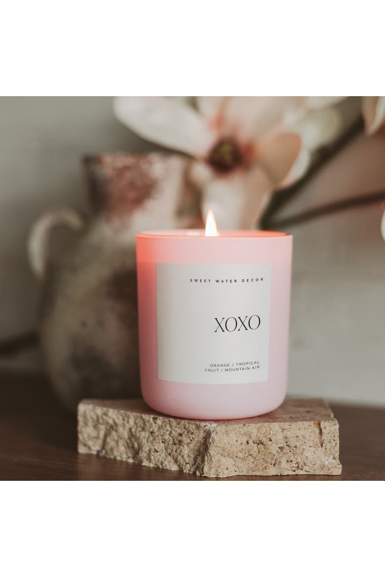 15oz Pink Matte Candle, Alternate, color, XOXO - Island Air