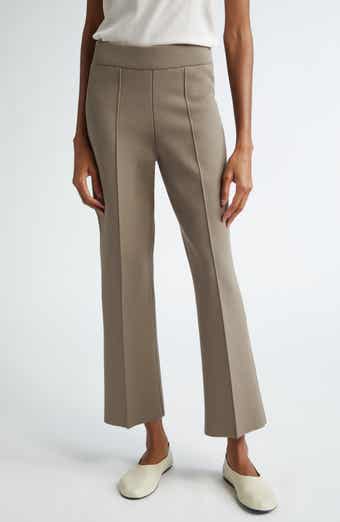 Foley Crepe Knit Flare Ankle Pants