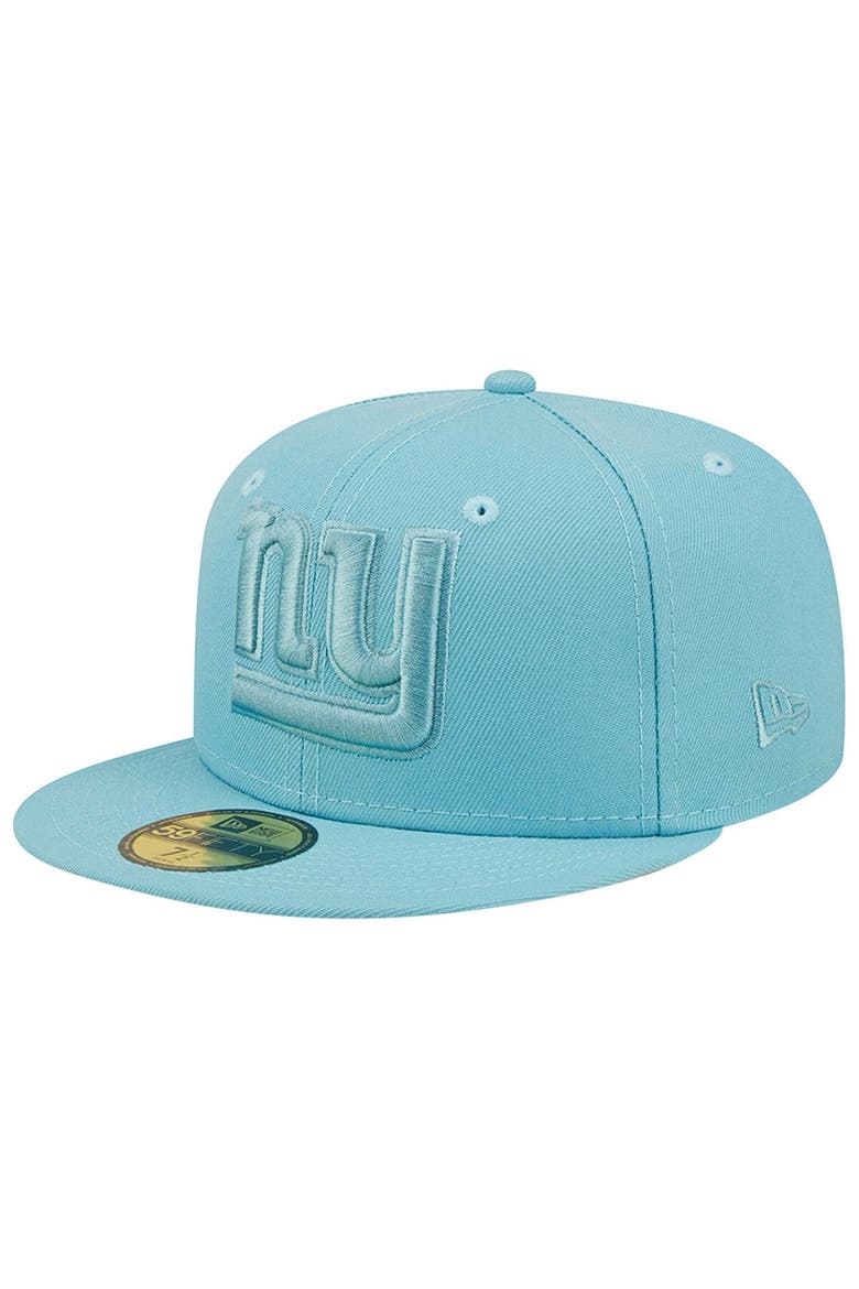 Men's New Era Aqua New York Giants Color Pack 59FIFTY Fitted Hat, Main, color, Blue