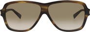 Saint Laurent 62mm Polarized Aviator Sunglasses