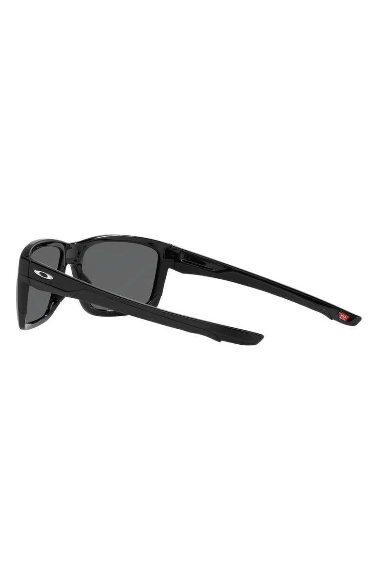 Oakley Mainlink 61mm Prizm<sup>™</sup> Rectangular Sunglasses, Alternate, color, Shiny Black