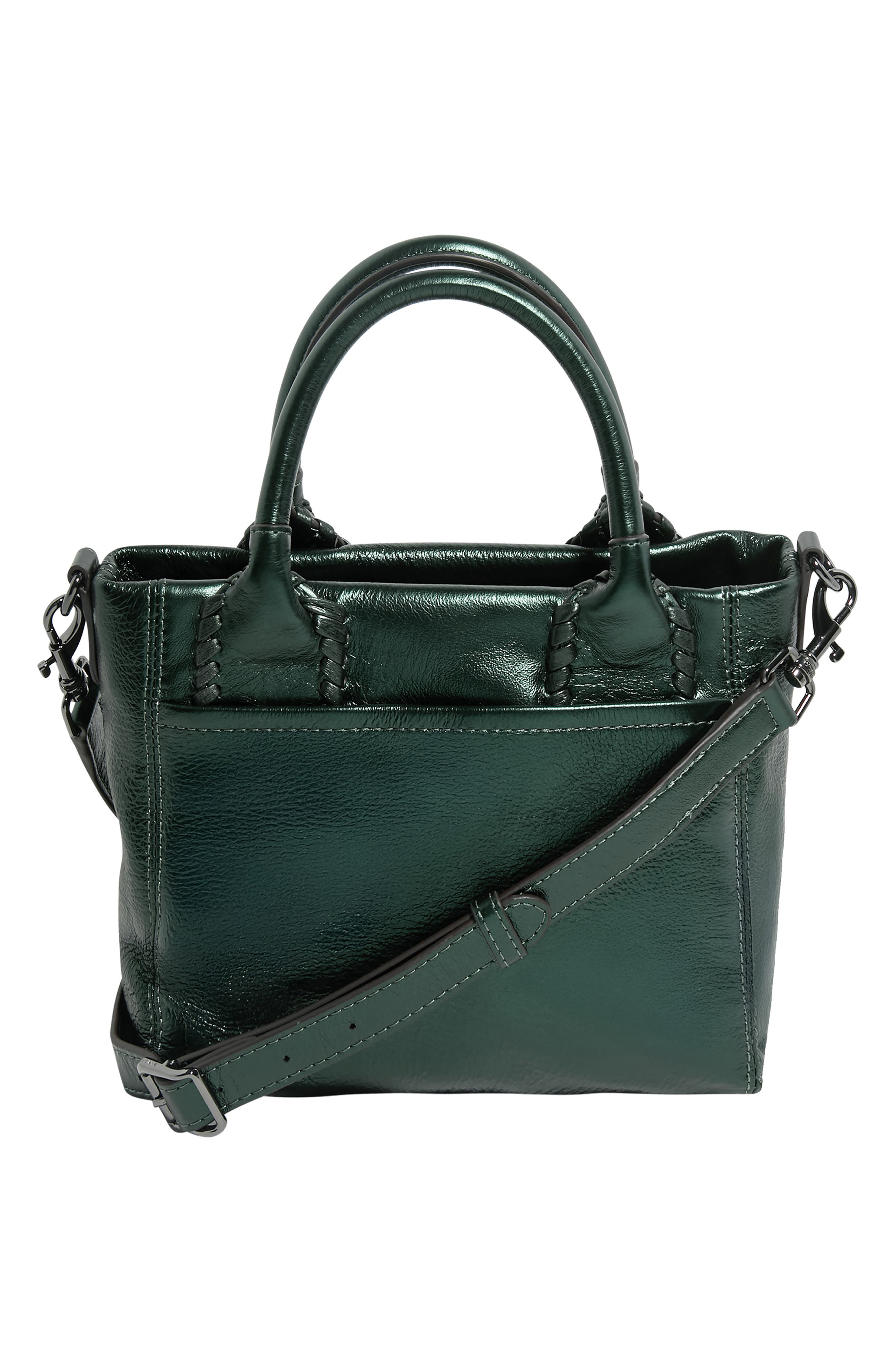 AIMEE All For Love Novelty French Leather Tote, Alternate, color, Metallic Forest