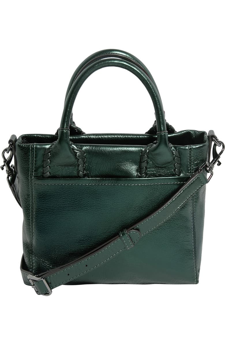 AIMEE All For Love Novelty French Leather Tote, Alternate, color, Metallic Forest