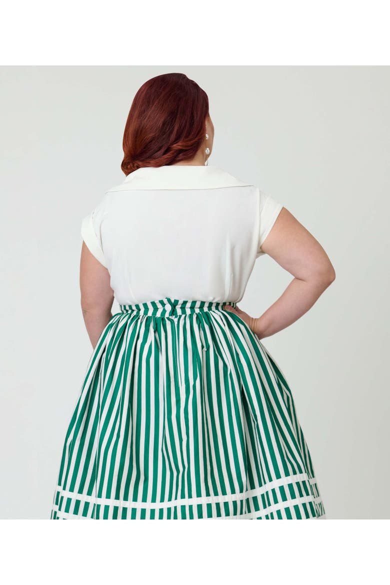 Plus Size 1960s Twill Sleeveless Blouse, Alternate, color, Solid White