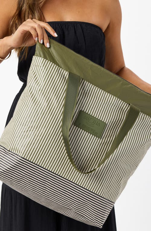 Aloha Collection Day Tripper Cabana Day Water Resistant Tote In Multi