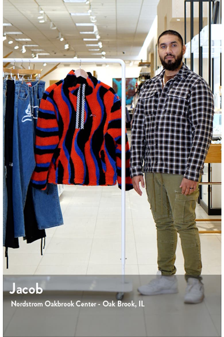 Swirl Stripe Fleece Half Zip Pullover video