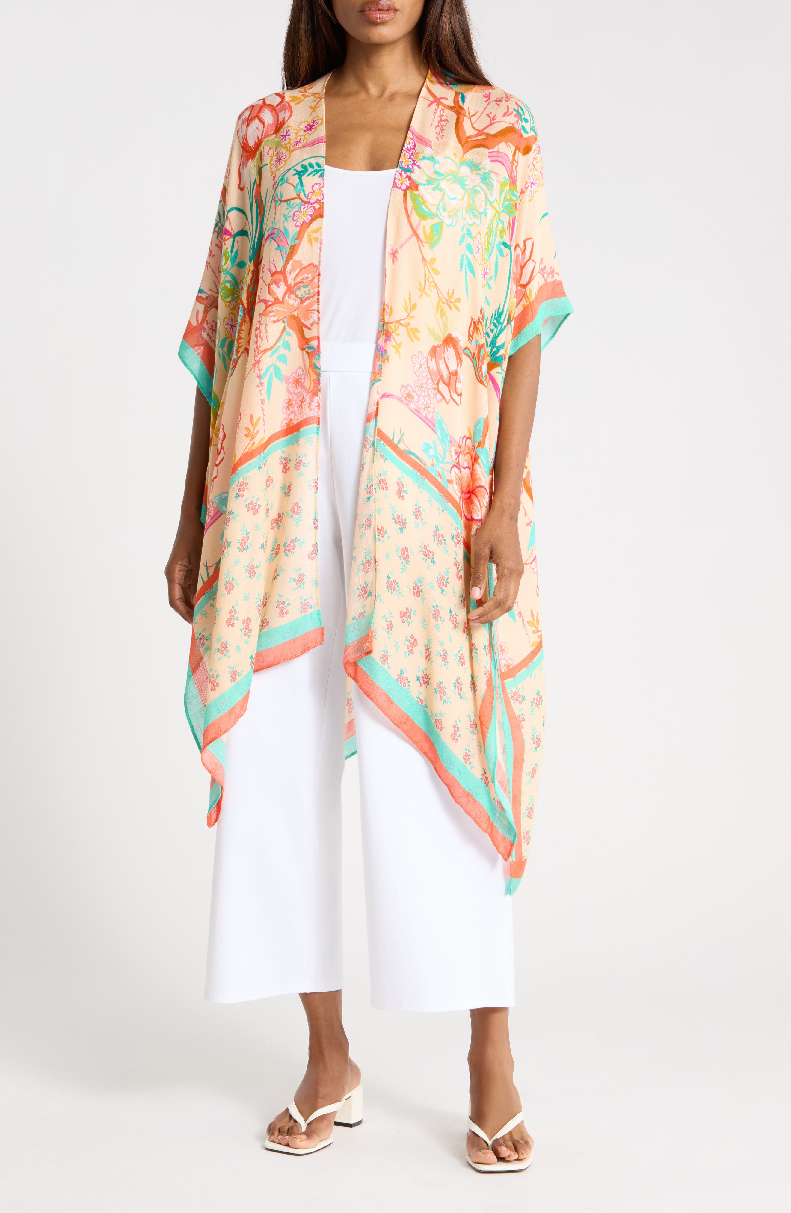PEACH ORANGE FLORALS