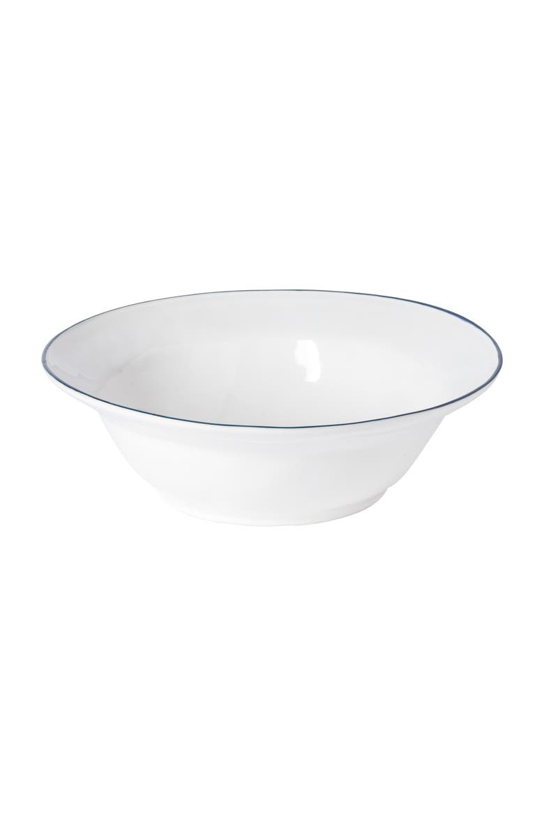 Beja Serving bowl, Alternate, color, White & blue