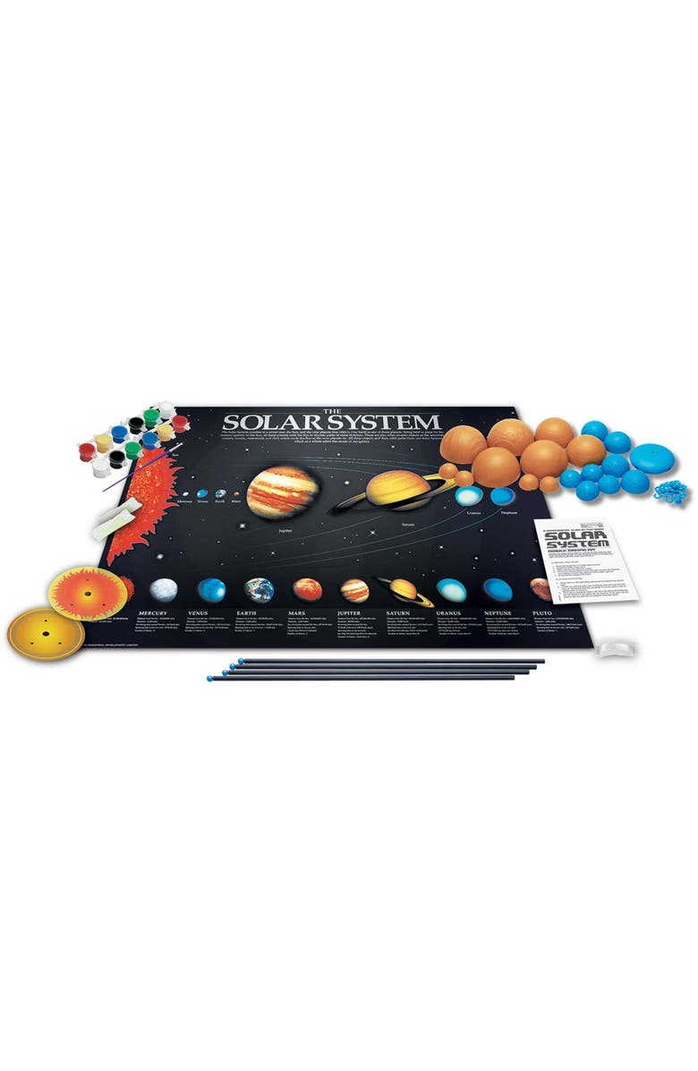 4M Solar System Model Making Kit 3D Planet Mobile, Alternate, color, Multicolored