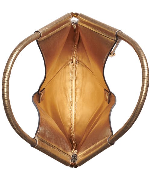 Donna Karan New York Baldwin Large Metallic Shoulder Bag In Gold
